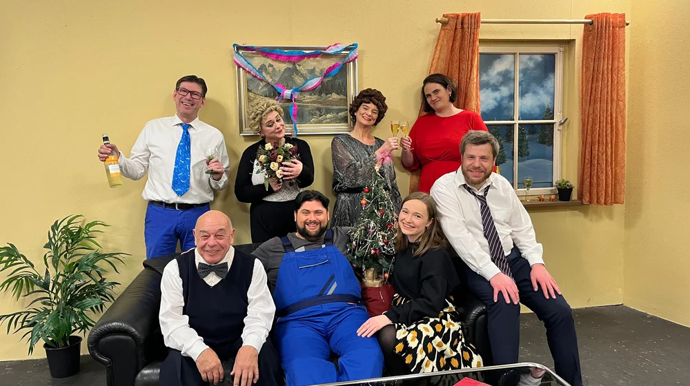 Ensemble 2025 — Hinten v.l.: Peter Zeh, Christine Großkopf, Corina Deininger, Johanna Effenberger - Vorne v.l.:Wolfgang Apfelbach, Robin Hofheinz, Jana Rentschler, Benjamin Ehnle Ensemble 2025