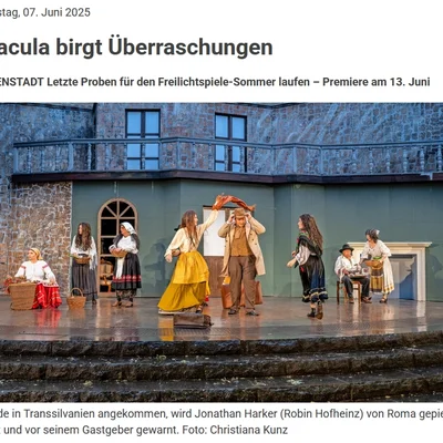 Pressestimmen zur Saison 2025 Pressestimmen zur Saison 2025